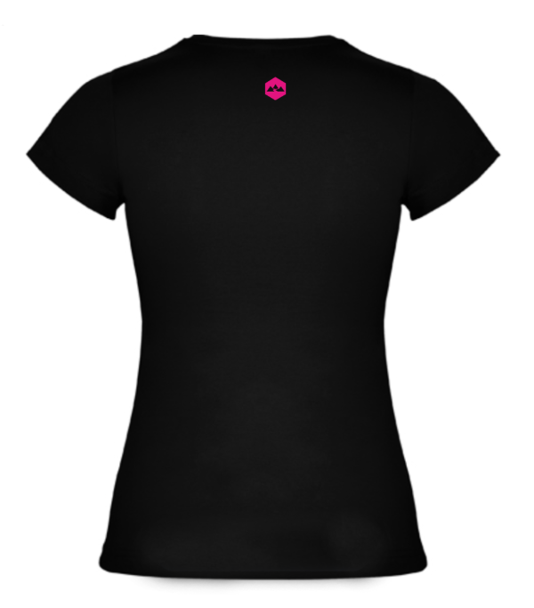T Shirt Coton Bideantrail Noir/ Rose
